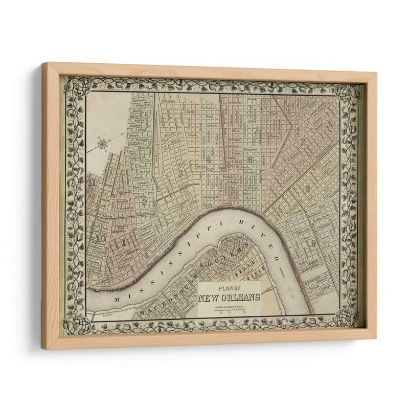 Plan De Nueva Orleans - Mitchell | Cuadro decorativo de Canvas Lab