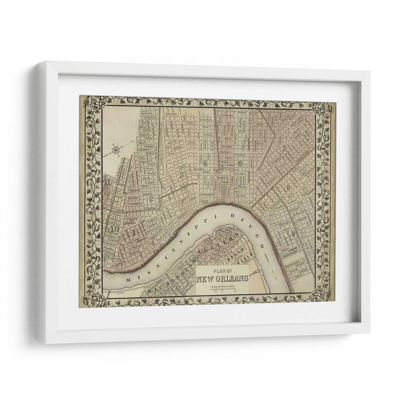 Plan De Nueva Orleans - Mitchell | Cuadro decorativo de Canvas Lab