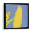 Maíz con fondo azul - Eduardo Hernández | Cuadro decorativo de Canvas Lab