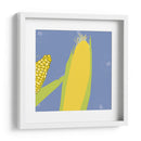 Maíz con fondo azul - Eduardo Hernández | Cuadro decorativo de Canvas Lab