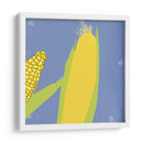 Maíz con fondo azul - Eduardo Hernández | Cuadro decorativo de Canvas Lab