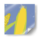 Maíz con fondo azul - Eduardo Hernández | Cuadro decorativo de Canvas Lab