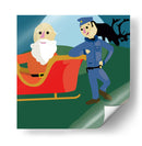Santa y el policía - Eduardo Hernández | Cuadro decorativo de Canvas Lab