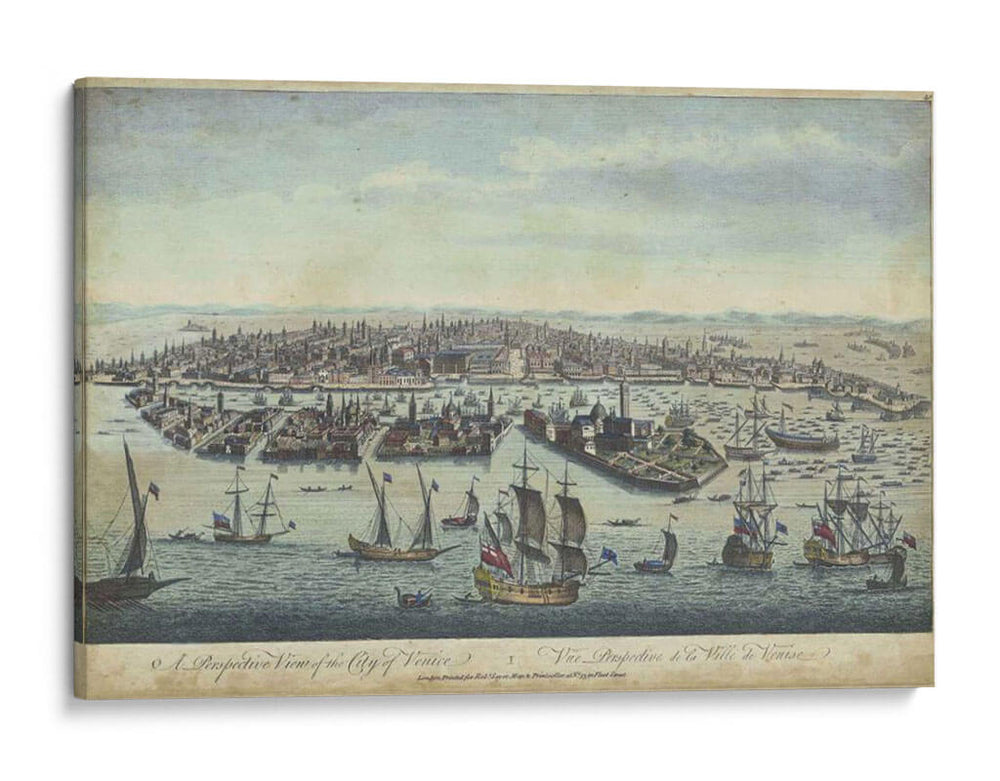 Vista De Pájaros De Venecia - Williamsburg | Cuadro decorativo de Canvas Lab