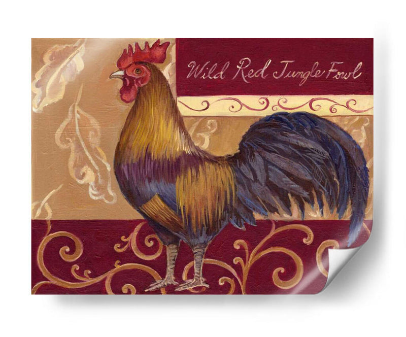 Roosters Rústicos Ii - Theresa Kasun | Cuadro decorativo de Canvas Lab