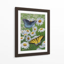 Mariposas Y Margaritas - Fred Szatkowski | Cuadro decorativo de Canvas Lab