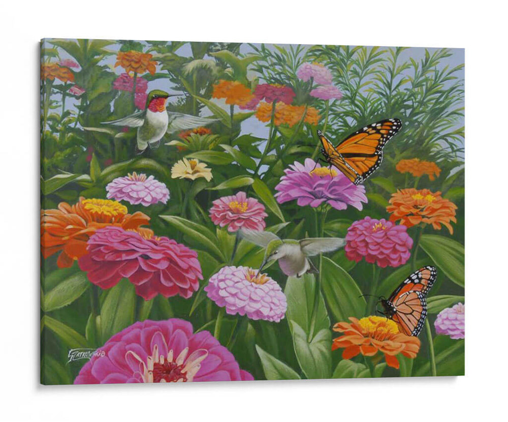 Zinnia Bouquet - Fred Szatkowski | Cuadro decorativo de Canvas Lab