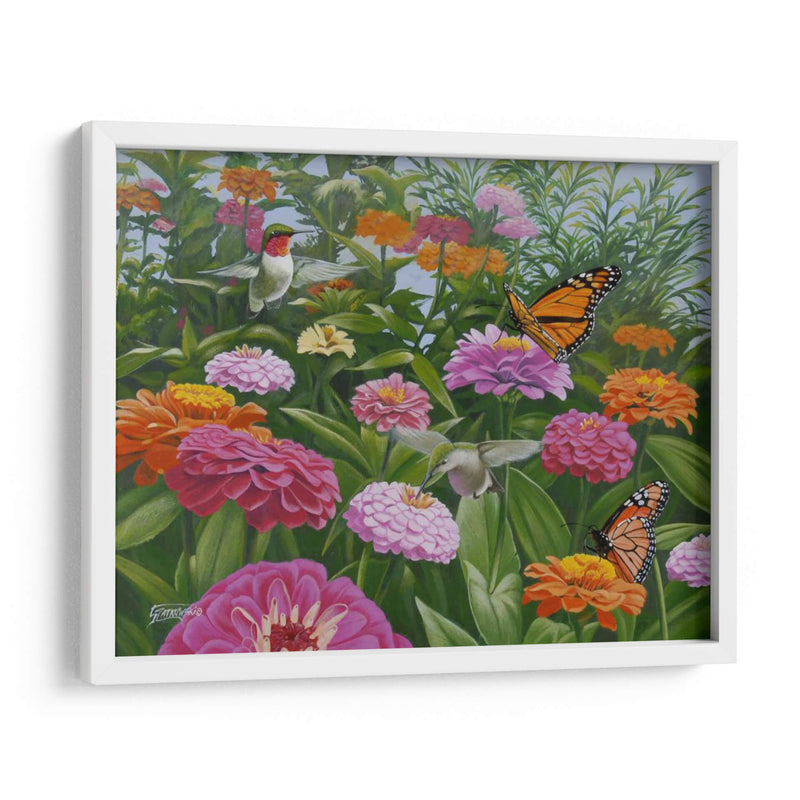 Zinnia Bouquet - Fred Szatkowski | Cuadro decorativo de Canvas Lab