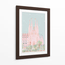Sagrada Familia en verde - DRAM | Cuadro decorativo de Canvas Lab