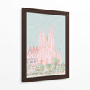 Sagrada Familia en verde - DRAM | Cuadro decorativo de Canvas Lab