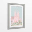 Sagrada Familia en verde - DRAM | Cuadro decorativo de Canvas Lab