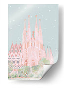 Sagrada Familia en verde - DRAM | Cuadro decorativo de Canvas Lab