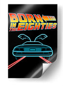 Delorean Neon - Roge I. Luis | Cuadro decorativo de Canvas Lab