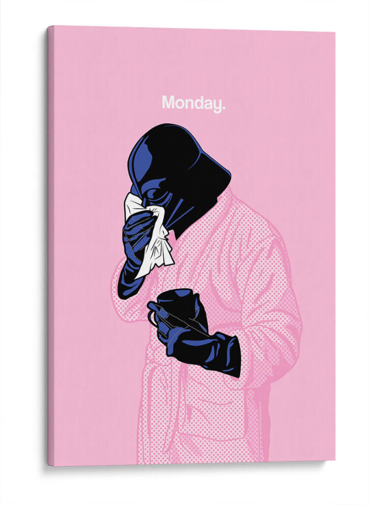 Vader monday - David Aste | Cuadro decorativo de Canvas Lab