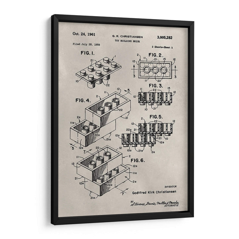 Patente - Lego - Alicia Ludwig | Cuadro decorativo de Canvas Lab