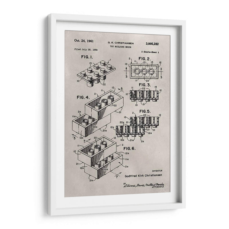 Patente - Lego - Alicia Ludwig | Cuadro decorativo de Canvas Lab