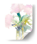 Flores Rosas En Jarrón - Samuel Dixon | Cuadro decorativo de Canvas Lab