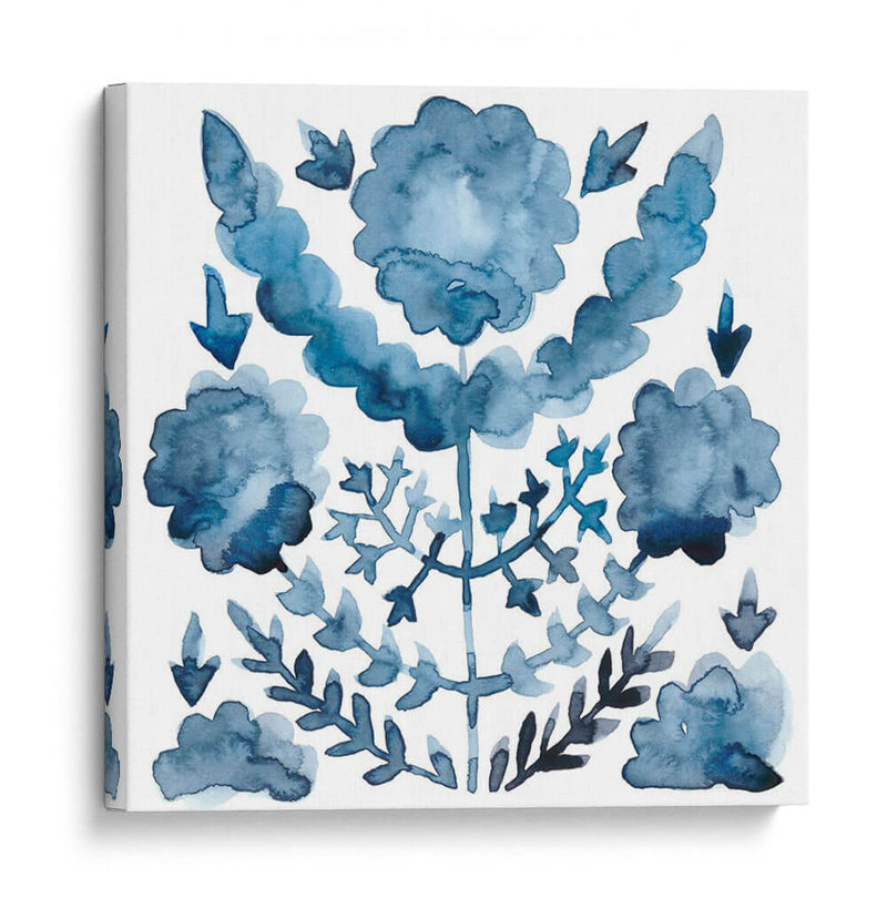 Adorno De Índigo I - Chariklia Zarris | Cuadro decorativo de Canvas Lab