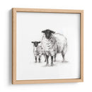 Estudio De Ovejas De Carbón - Ethan Harper | Cuadro decorativo de Canvas Lab