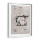 Patente - Máquina De Coser - Alicia Ludwig | Cuadro decorativo de Canvas Lab