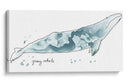 Ballena Gris Cetácea - June Erica Vess | Cuadro decorativo de Canvas Lab