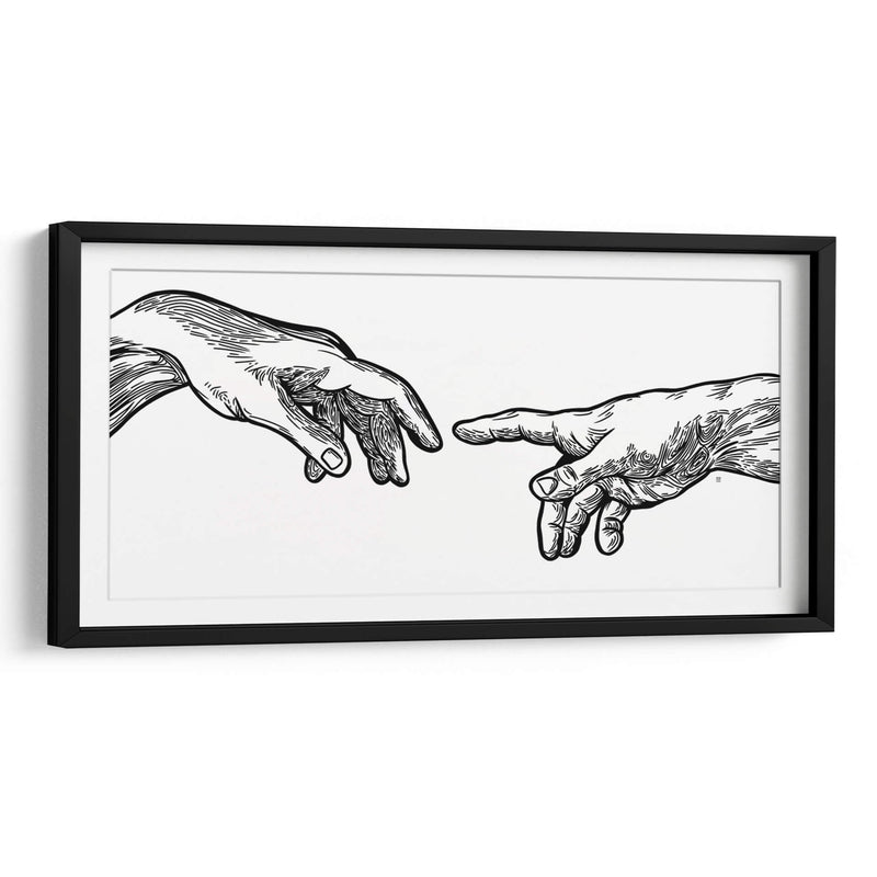 Creación de Adán  - Line Art | Cuadro decorativo de Canvas Lab