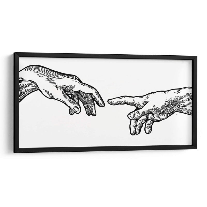 Creación de Adán  - Line Art | Cuadro decorativo de Canvas Lab