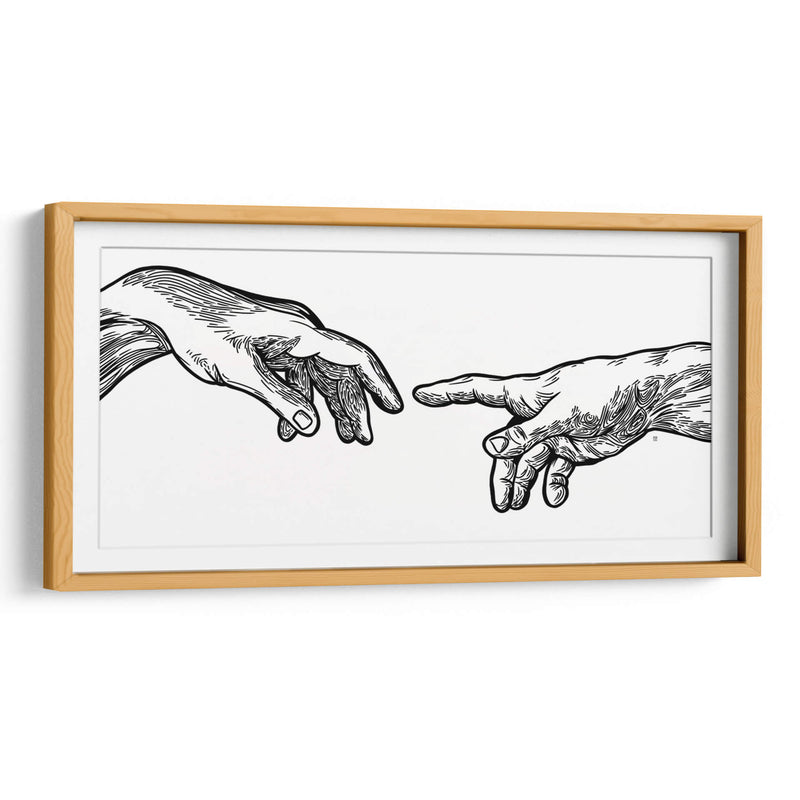 Creación de Adán  - Line Art | Cuadro decorativo de Canvas Lab
