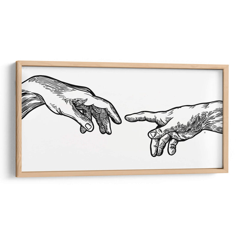 Creación de Adán  - Line Art | Cuadro decorativo de Canvas Lab