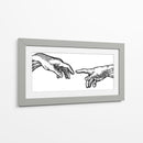 Creación de Adán  - Line Art | Cuadro decorativo de Canvas Lab