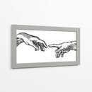 Creación de Adán  - Line Art | Cuadro decorativo de Canvas Lab