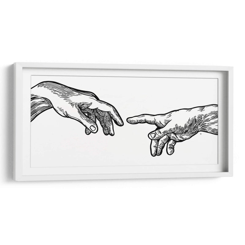 Creación de Adán  - Line Art | Cuadro decorativo de Canvas Lab