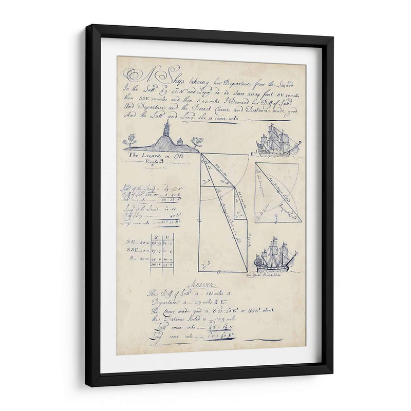 Diario Náutico V - Vision Studio | Cuadro decorativo de Canvas Lab