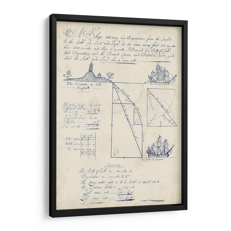 Diario Náutico V - Vision Studio | Cuadro decorativo de Canvas Lab