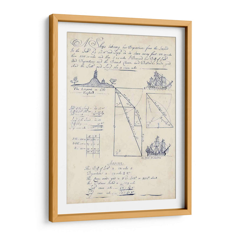 Diario Náutico V - Vision Studio | Cuadro decorativo de Canvas Lab