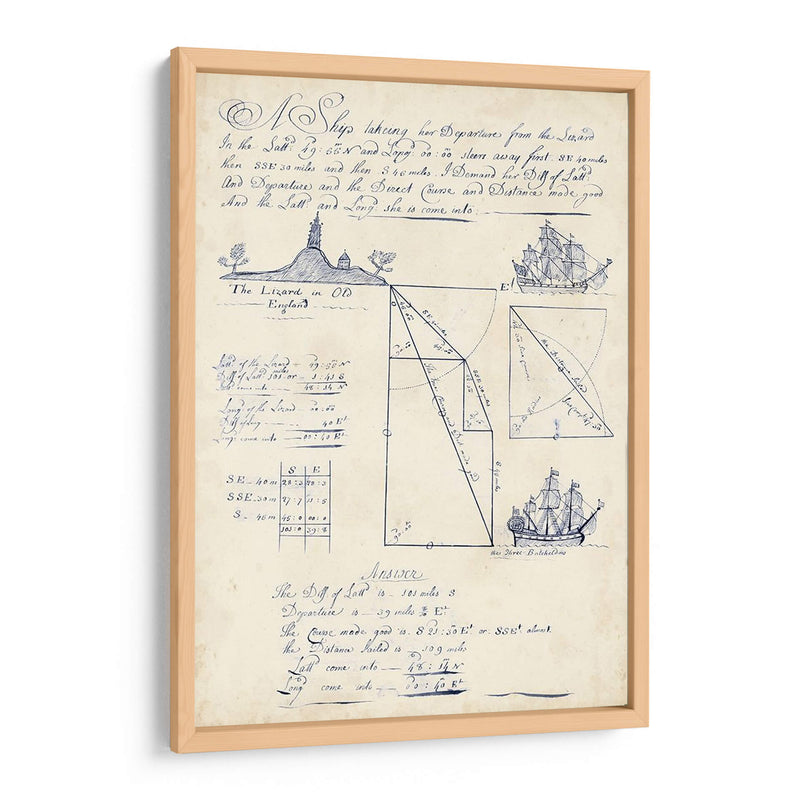 Diario Náutico V - Vision Studio | Cuadro decorativo de Canvas Lab