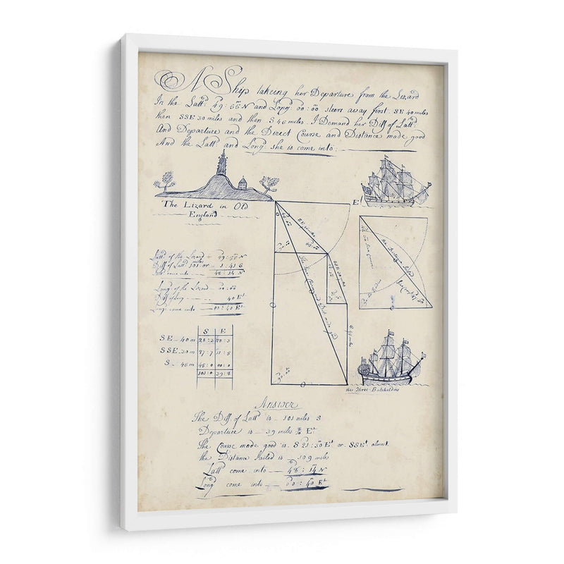 Diario Náutico V - Vision Studio | Cuadro decorativo de Canvas Lab
