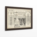 Diseño De Jardín Antiguo I - DeZallier d Argenville | Cuadro decorativo de Canvas Lab