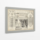 Diseño De Jardín Antiguo I - DeZallier d Argenville | Cuadro decorativo de Canvas Lab