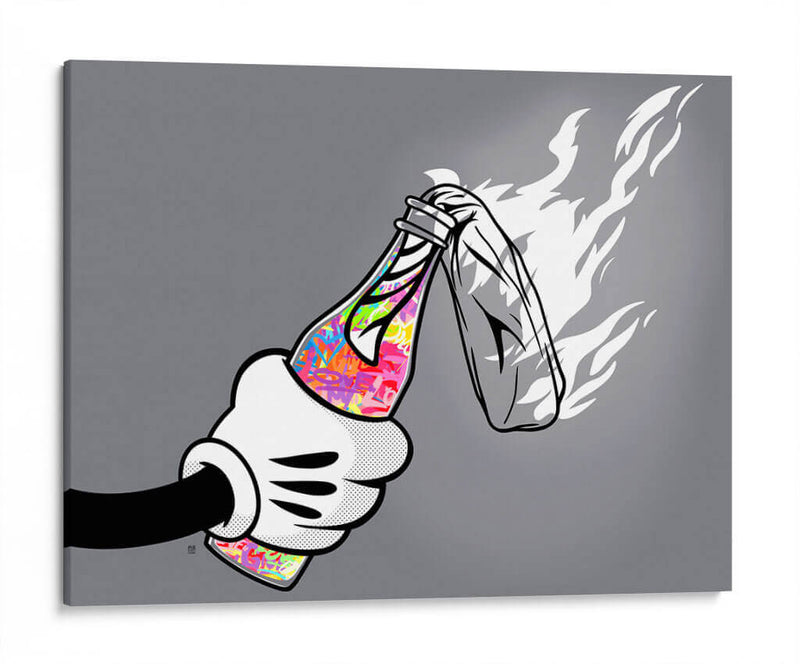 Color Molotov Mouse - David Aste | Cuadro decorativo de Canvas Lab