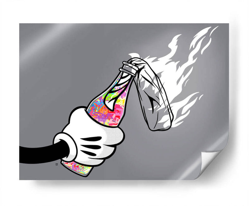Color Molotov Mouse - David Aste | Cuadro decorativo de Canvas Lab