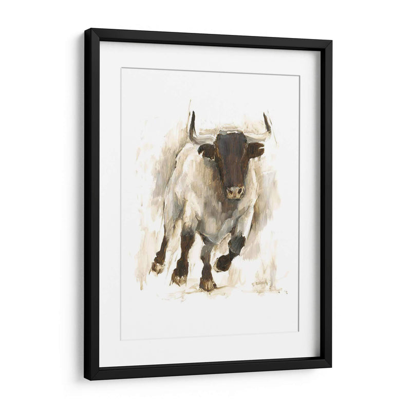 Toro Rústico I - Ethan Harper | Cuadro decorativo de Canvas Lab