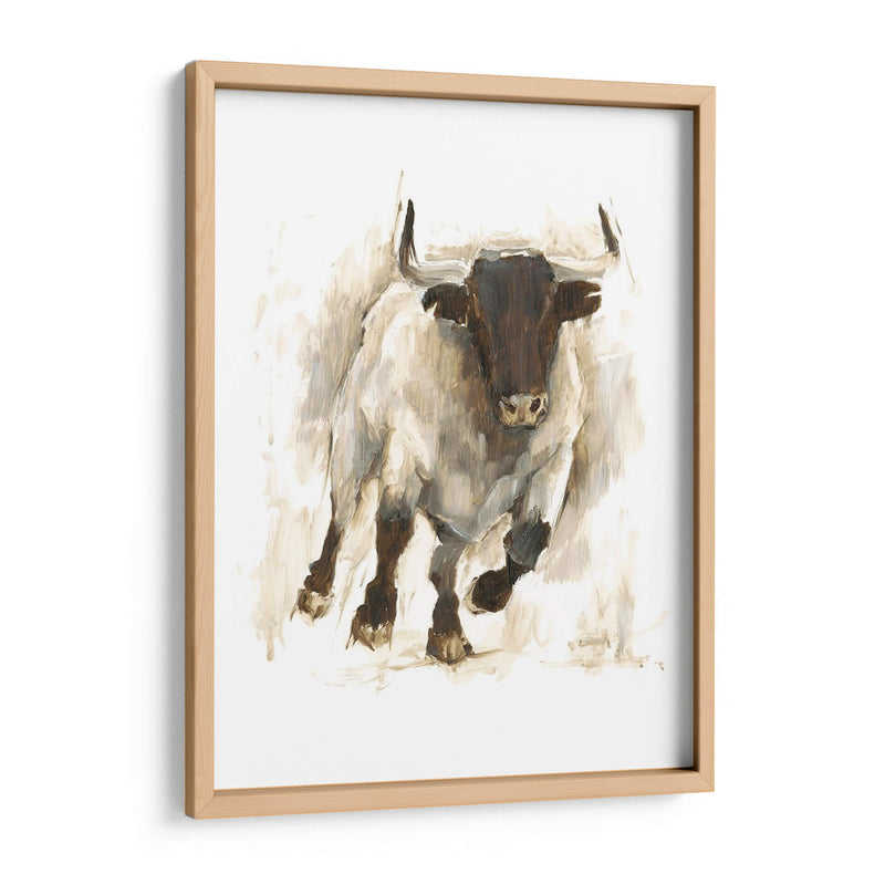 Toro Rústico I - Ethan Harper | Cuadro decorativo de Canvas Lab