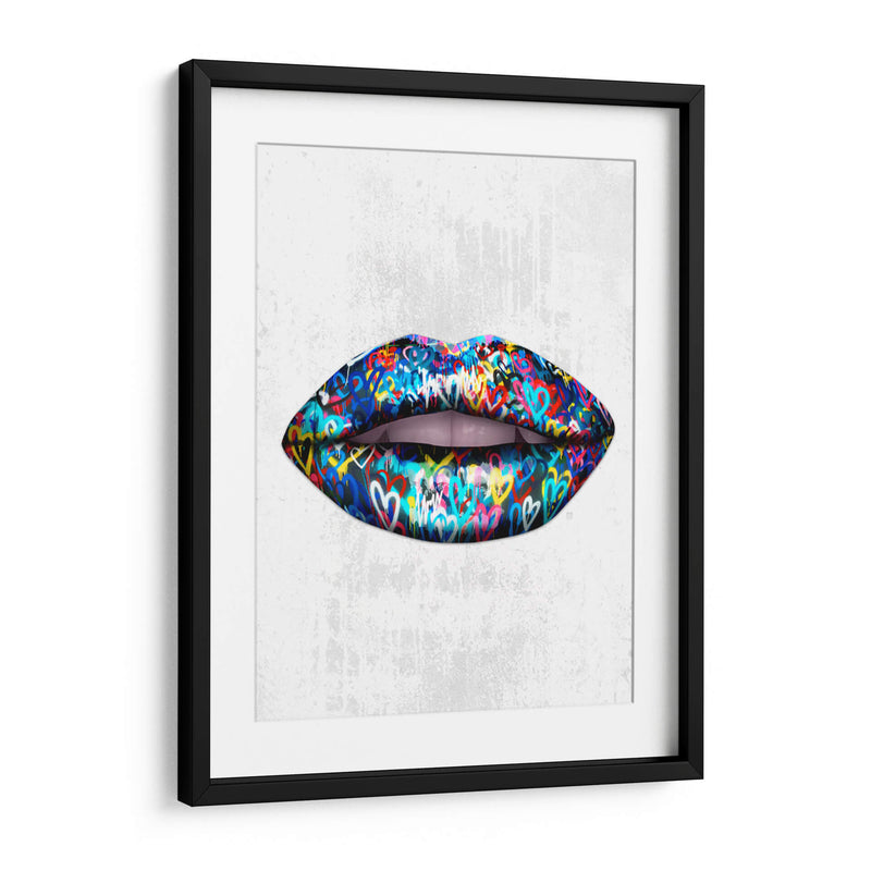 Graffiti Lips - Fake Classics | Cuadro decorativo de Canvas Lab