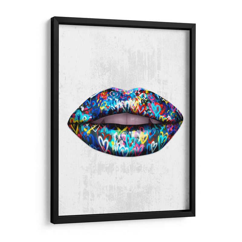 Graffiti Lips - Fake Classics | Cuadro decorativo de Canvas Lab