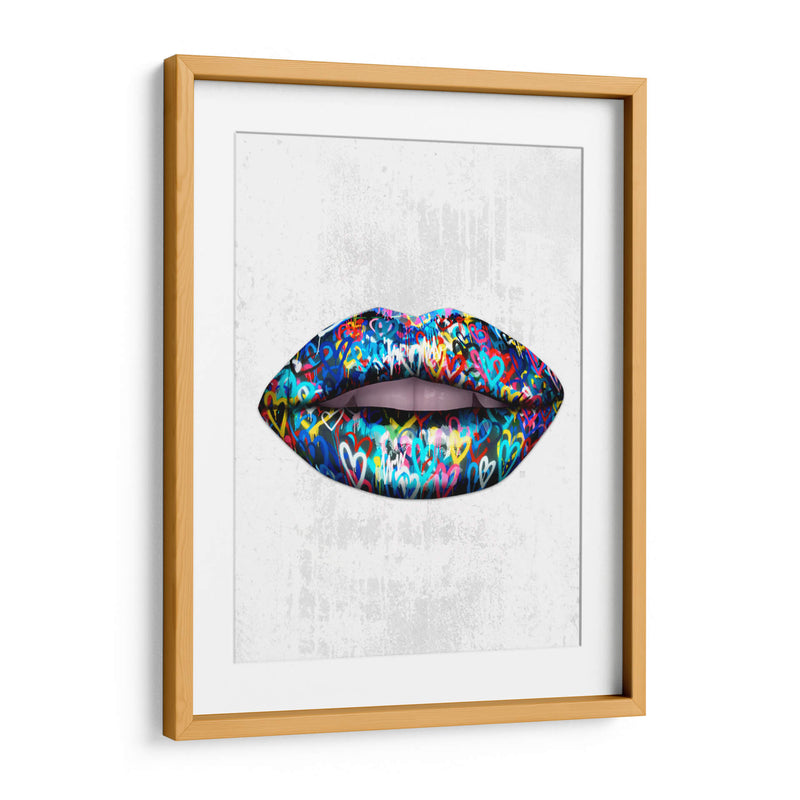 Graffiti Lips - Fake Classics | Cuadro decorativo de Canvas Lab