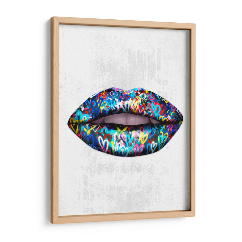 Graffiti Lips - Fake Classics | Cuadro decorativo de Canvas Lab