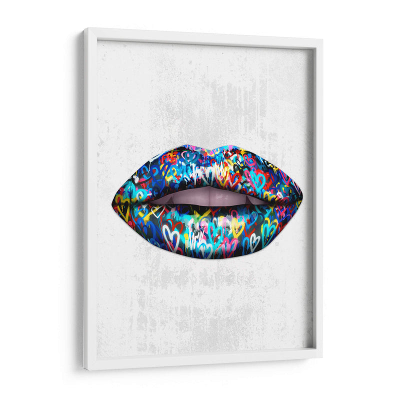 Graffiti Lips - Fake Classics | Cuadro decorativo de Canvas Lab