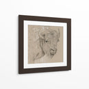 Bisonte Boceto I - Melissa Wang | Cuadro decorativo de Canvas Lab