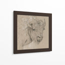 Bisonte Boceto I - Melissa Wang | Cuadro decorativo de Canvas Lab